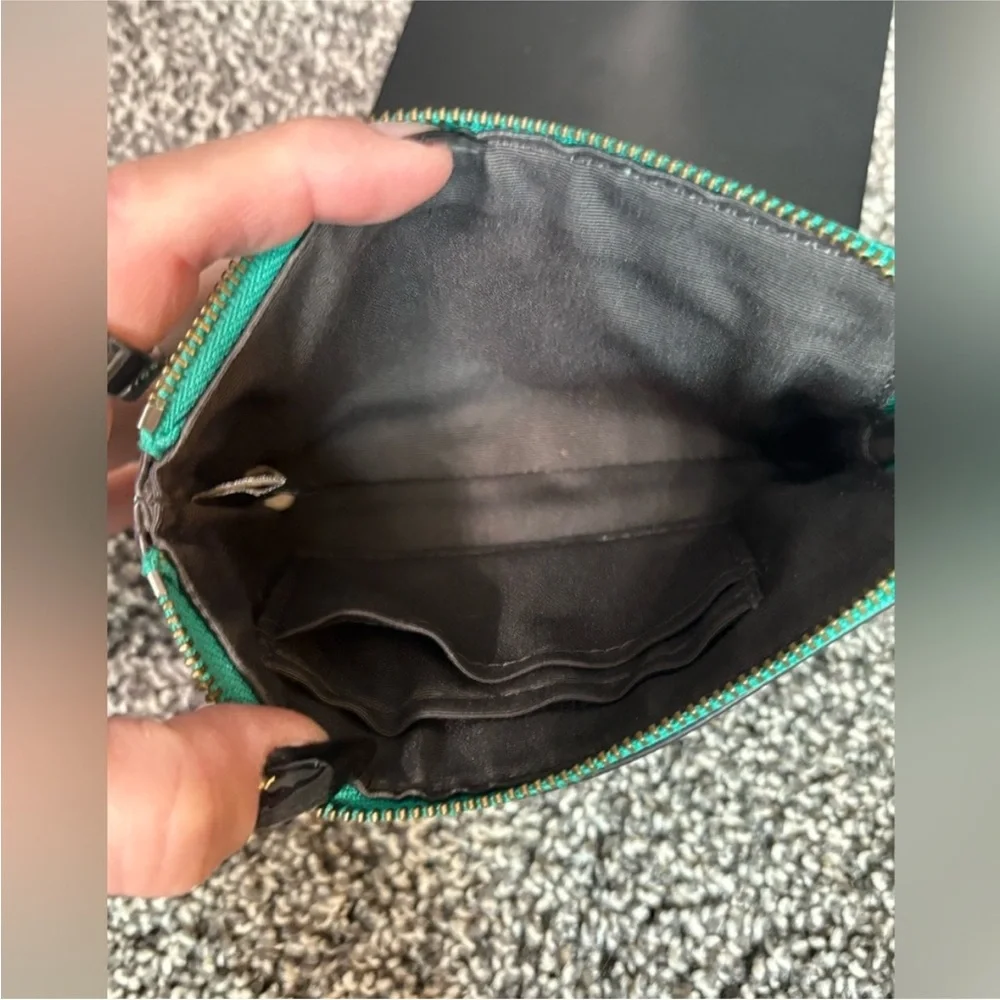 Coach Teal Wristlet Clutch